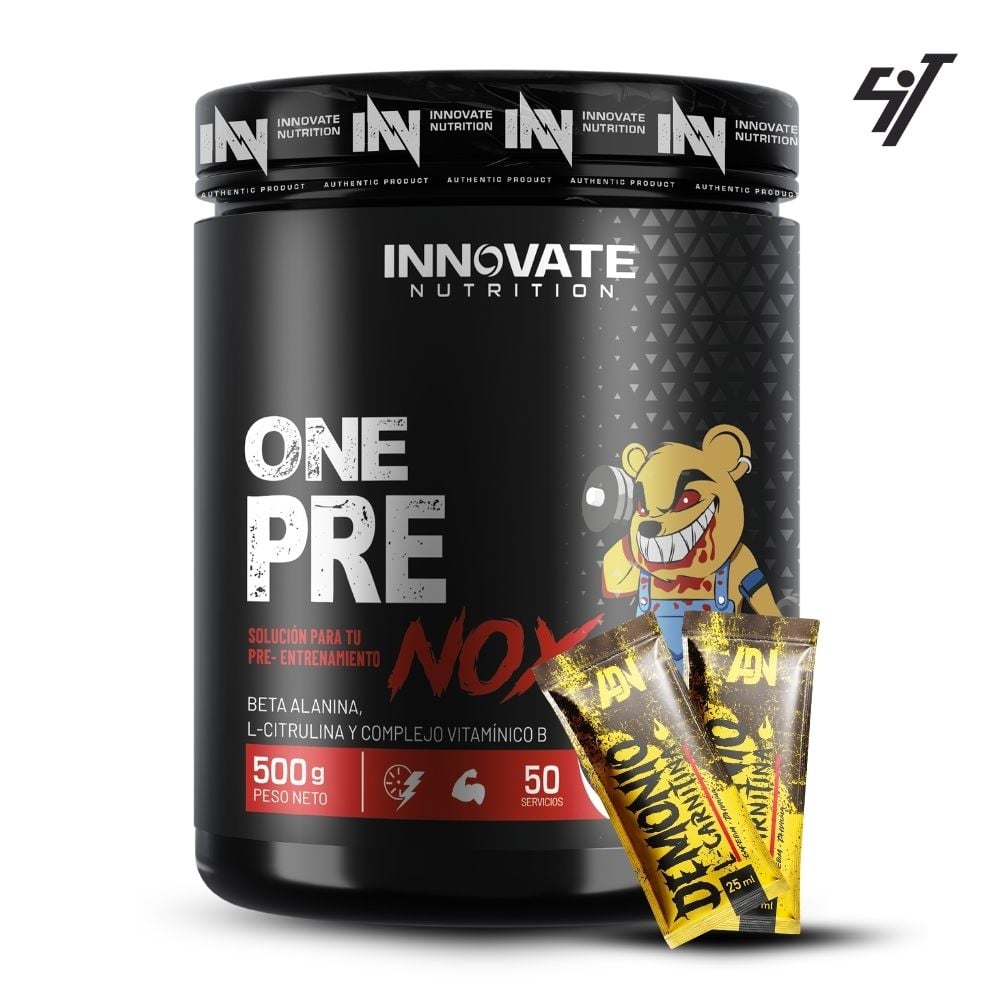 PRE ENTRENO ONE PRE NOX 500GR MORA - 1