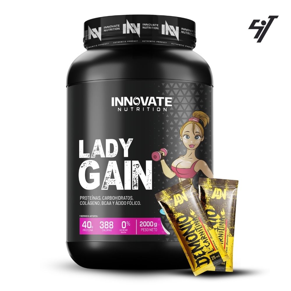 MASS GAINER LADY GAIN 2KG COOKIES - 1