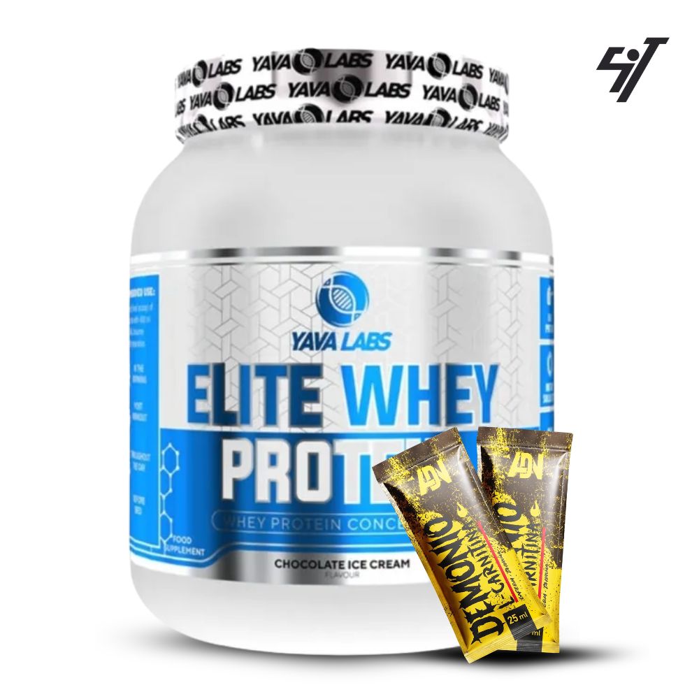 PROTEÍNA YAVA LABS ELITE WHEY PROTEIN 1KG CHOCOLATE+SHAKER - 1