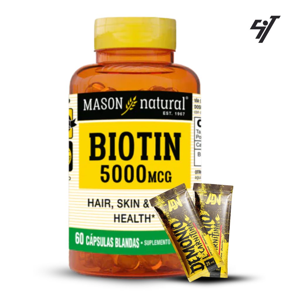 VITAMINA MASON BIOTIN 5000 MCG (60 SOFTG) - 1