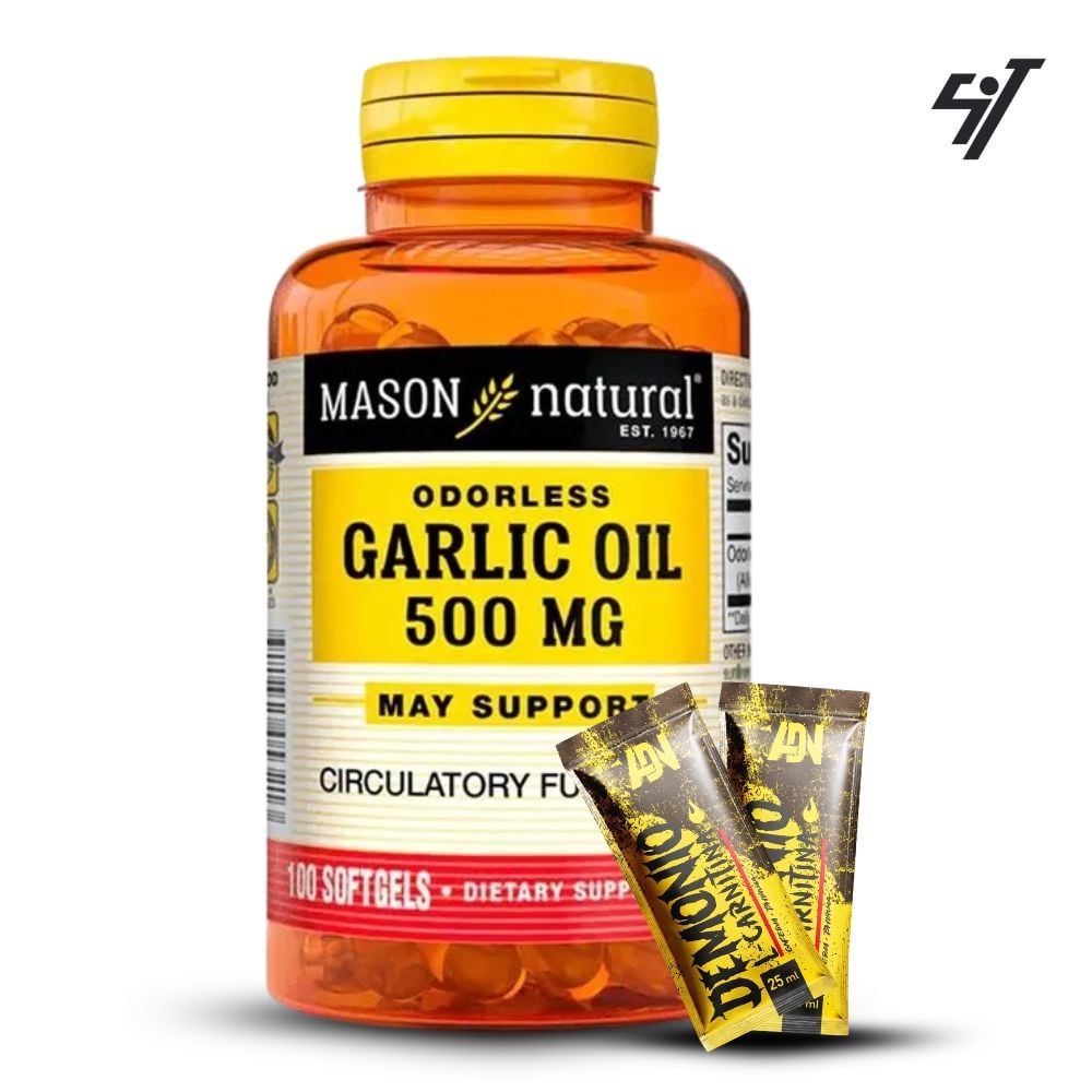 VITAMINA MASON GARLIC OIL 500 MG (100 SOFTG) - 1