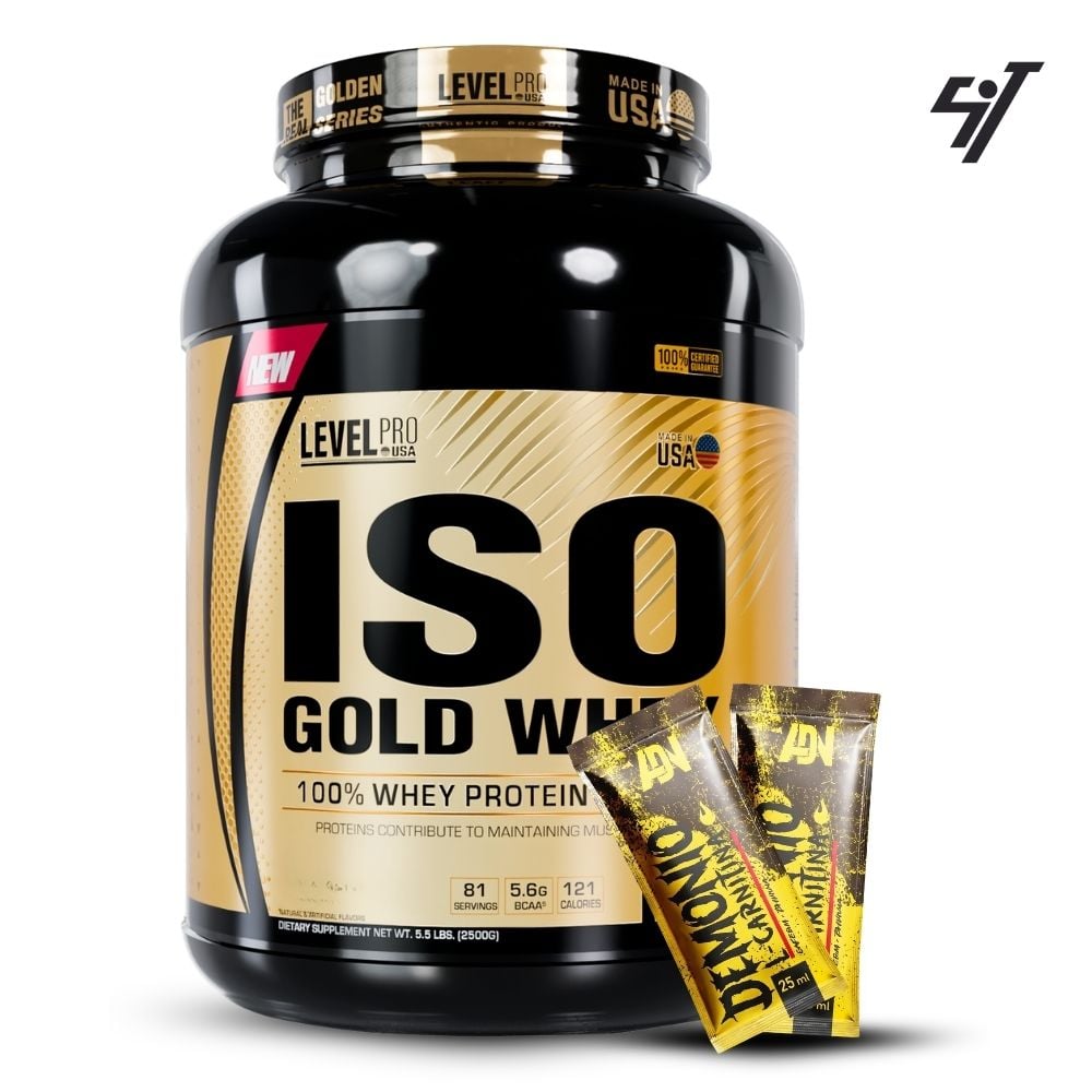 ISO GOLD WHEY 5.5LBS CHOCOLATE MILKSHAKE - 1