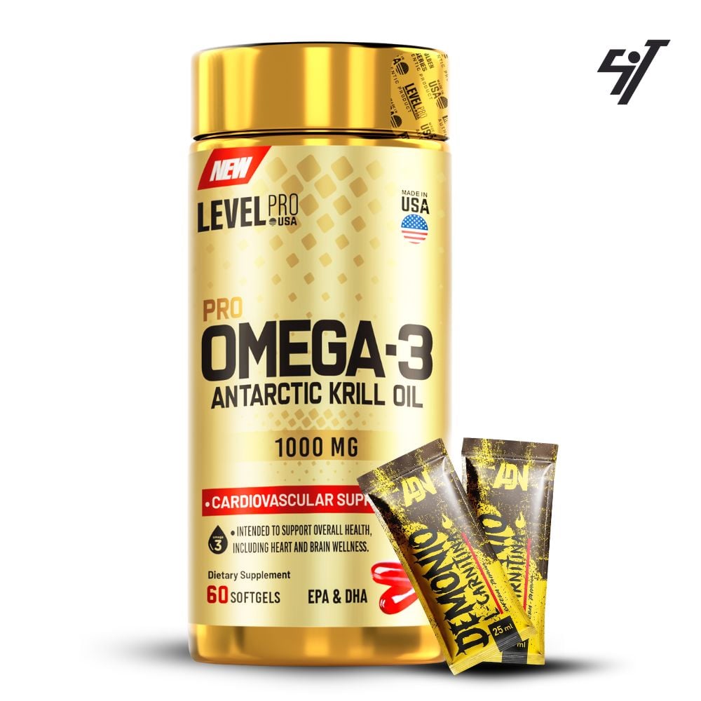 FISH OIL OMEGA 3 60 CÁPSULAS LEVEL PRO - 1