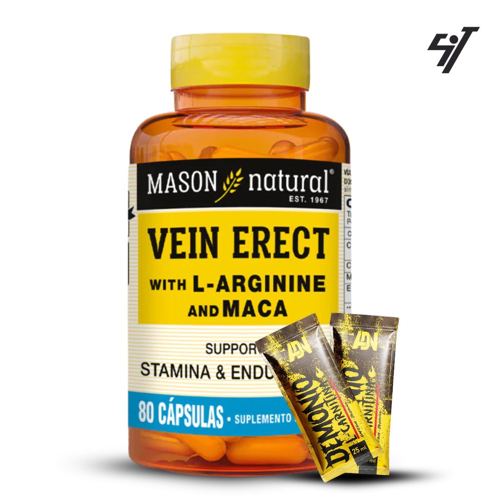 VITAMINA MASON VEIN ERECT WITH L-ARGININE AND MACA (80 CAP) - 1
