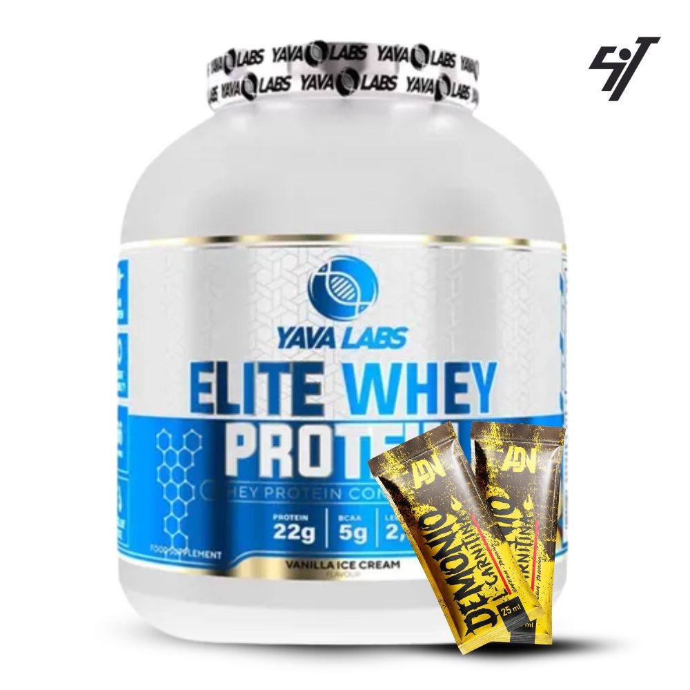 PROTEÍNA YAVA LABS ELITE WHEY PROTEIN 2KG VAINILLA+SHAKER - 1