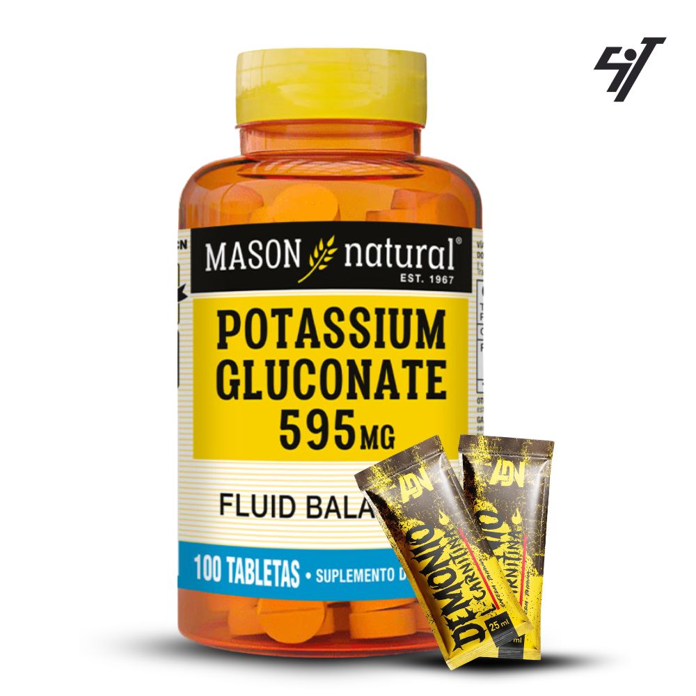 VITAMINA MASON POTASSIUM GLUCONATE 595 MG (100 TAB) - 1