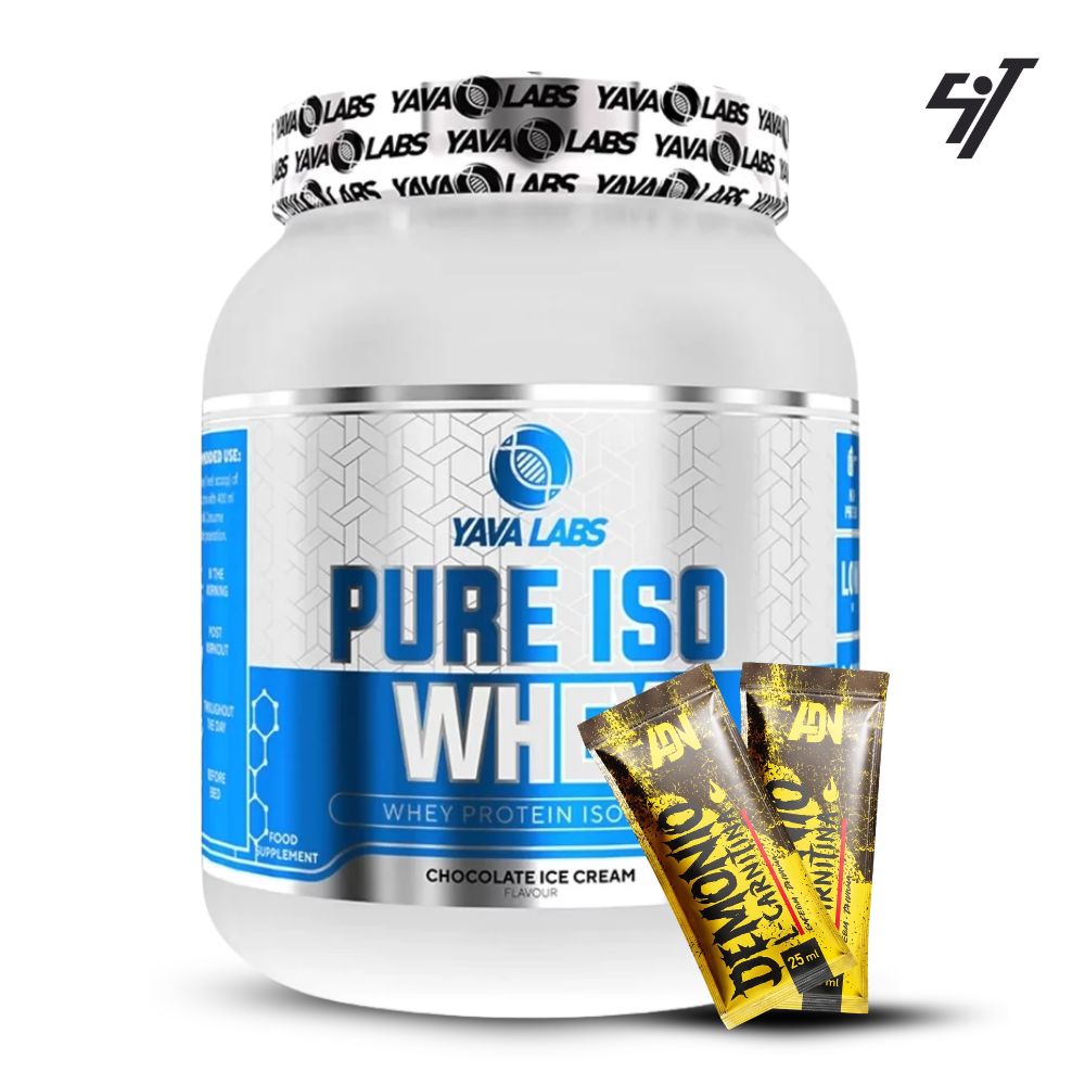 PROTEÍNA YAVA LABS ISO WHEY 1KG CHOCOLATE+SHAKER - 1