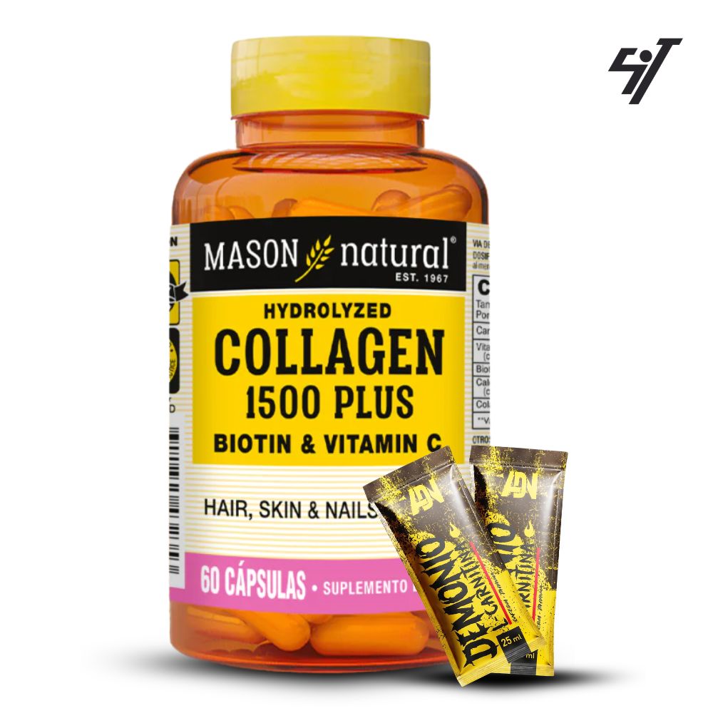 VITAMINA MASON COLLAGEN 1500 PLUS BIOTIN Y VITAMIN C(60 CAP) - 1