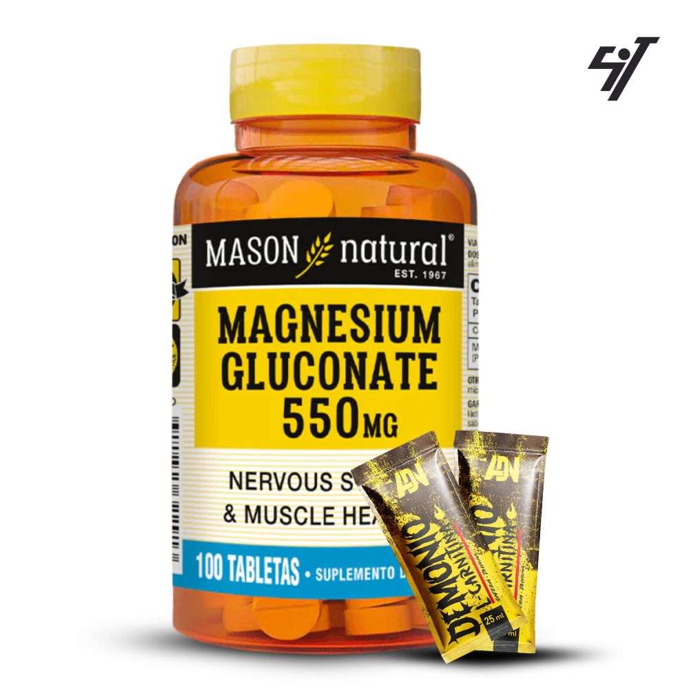 VITAMINA MASON MAGNESIUM GLUCONATE 550 MG (100 TAB) - 1