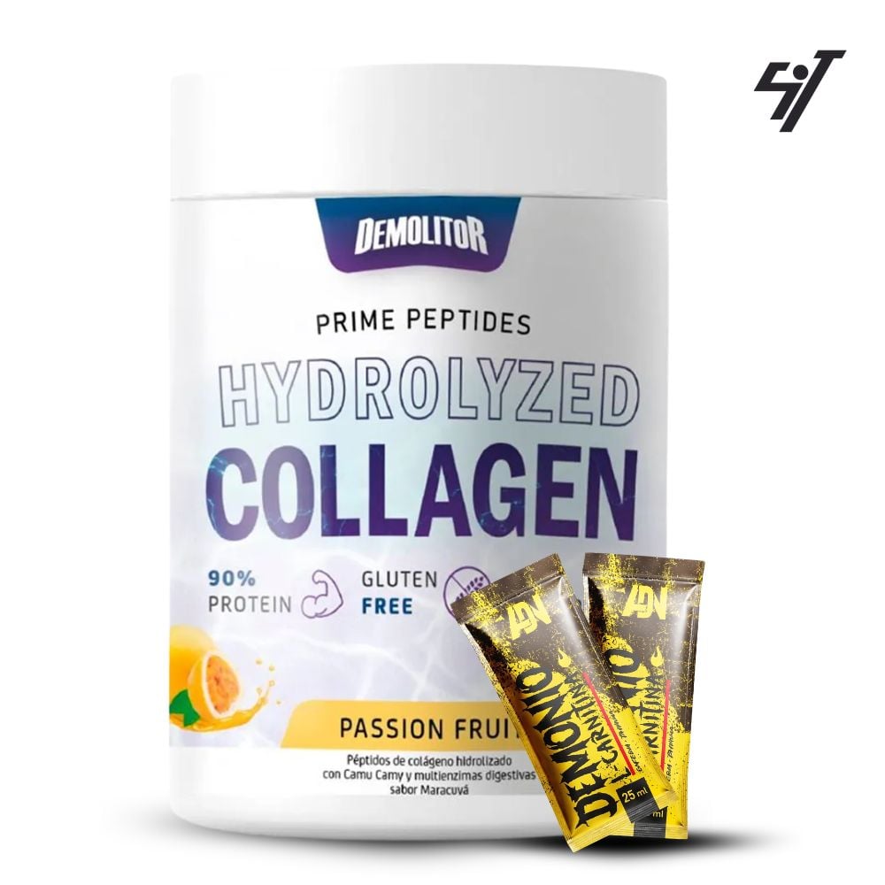 COLÁGENO HIDROLIZADO DEMOLITOR HYDROLYZED COLLAGEN PREMIUM 528GR MARACUYA - 1
