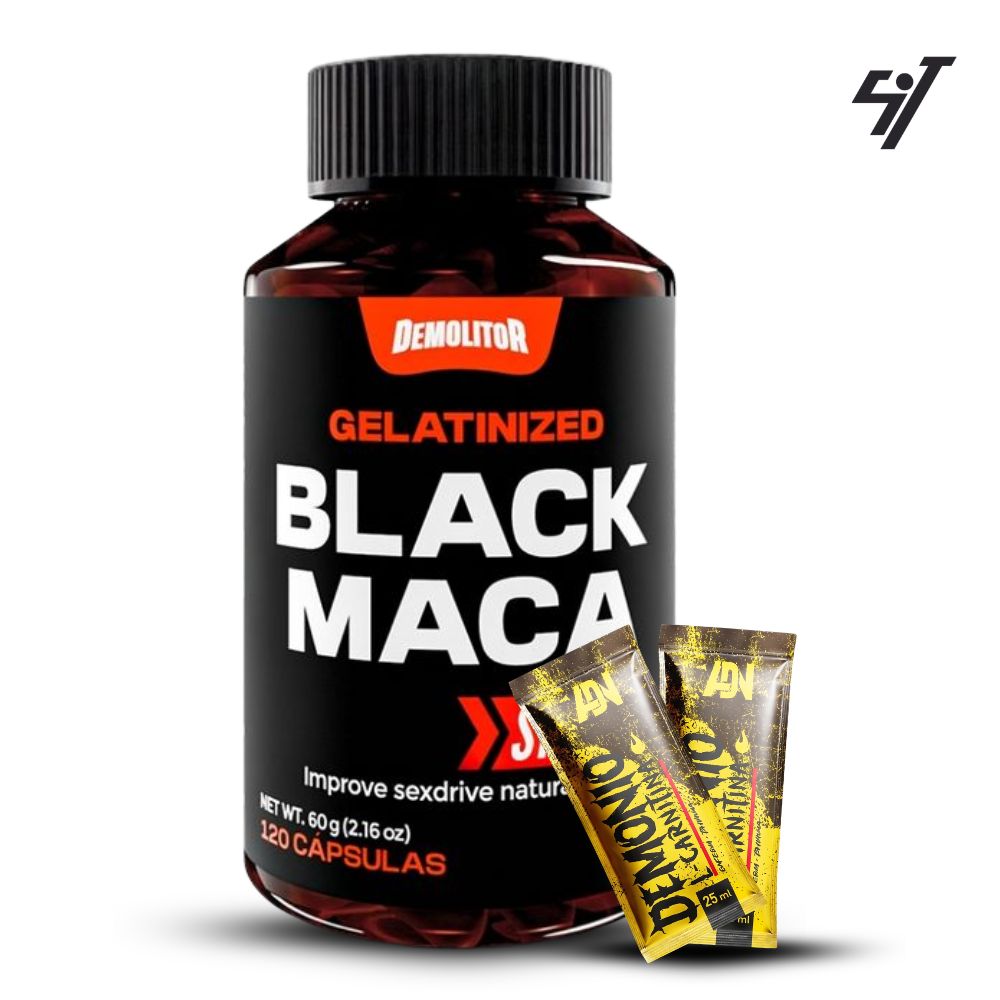 MACA NEGRA DEMOLITOR BLACK MACA GELATINIZED SPORT 120 CAPS - 1