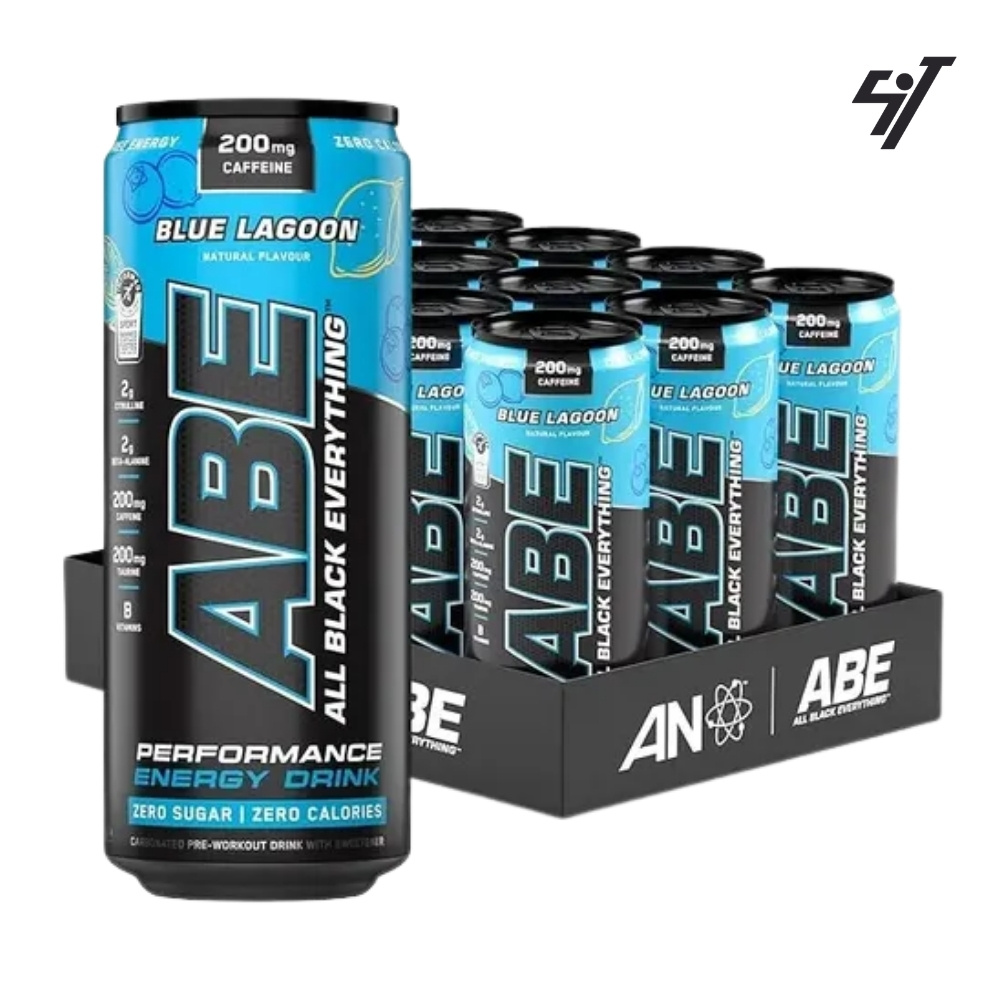 ABE PACK 12 LATAS BLUE LAGOON PRE ENTRENO - 1