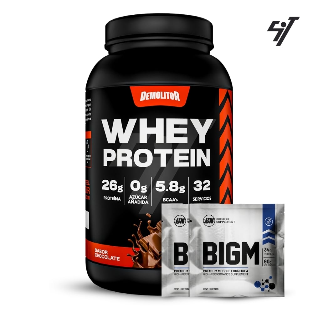 PROTEÍNA DEMOLITOR WHEY PROTEIN 2.3LB CHOCOLATE - 1