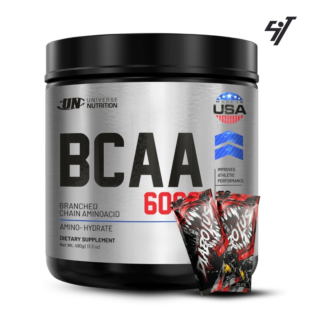 AMINOÁCIDOS PRO BCAA UN 6000 490G FRUIT PUNCH - 1