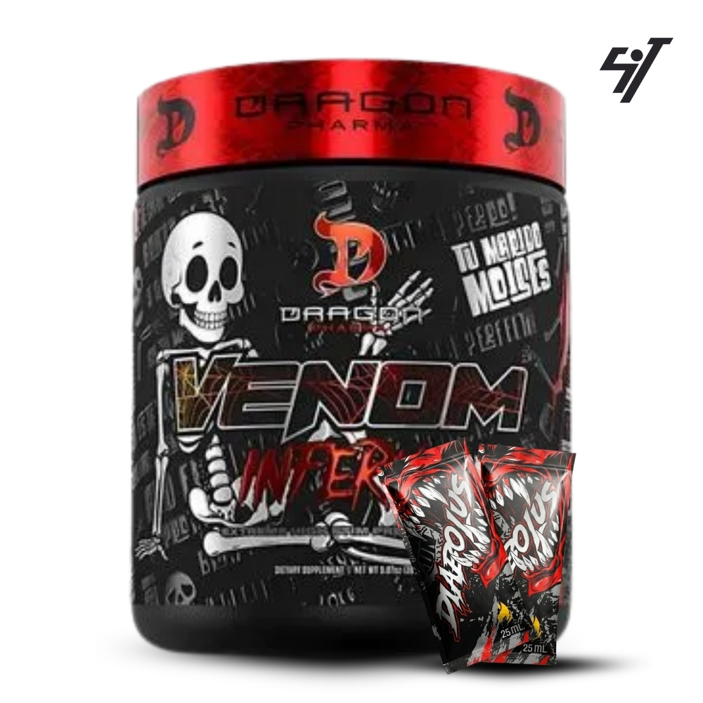 PRE ENTRENO DRAGON PHARMA VENOM INFERMO SOUR RAINBOW BURST 40SERV - 1