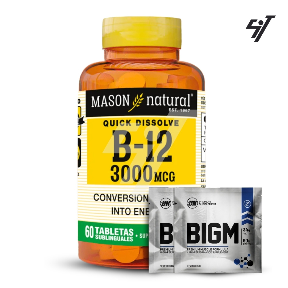 B-12 3000 MCG MASON 60 CAPS - 1