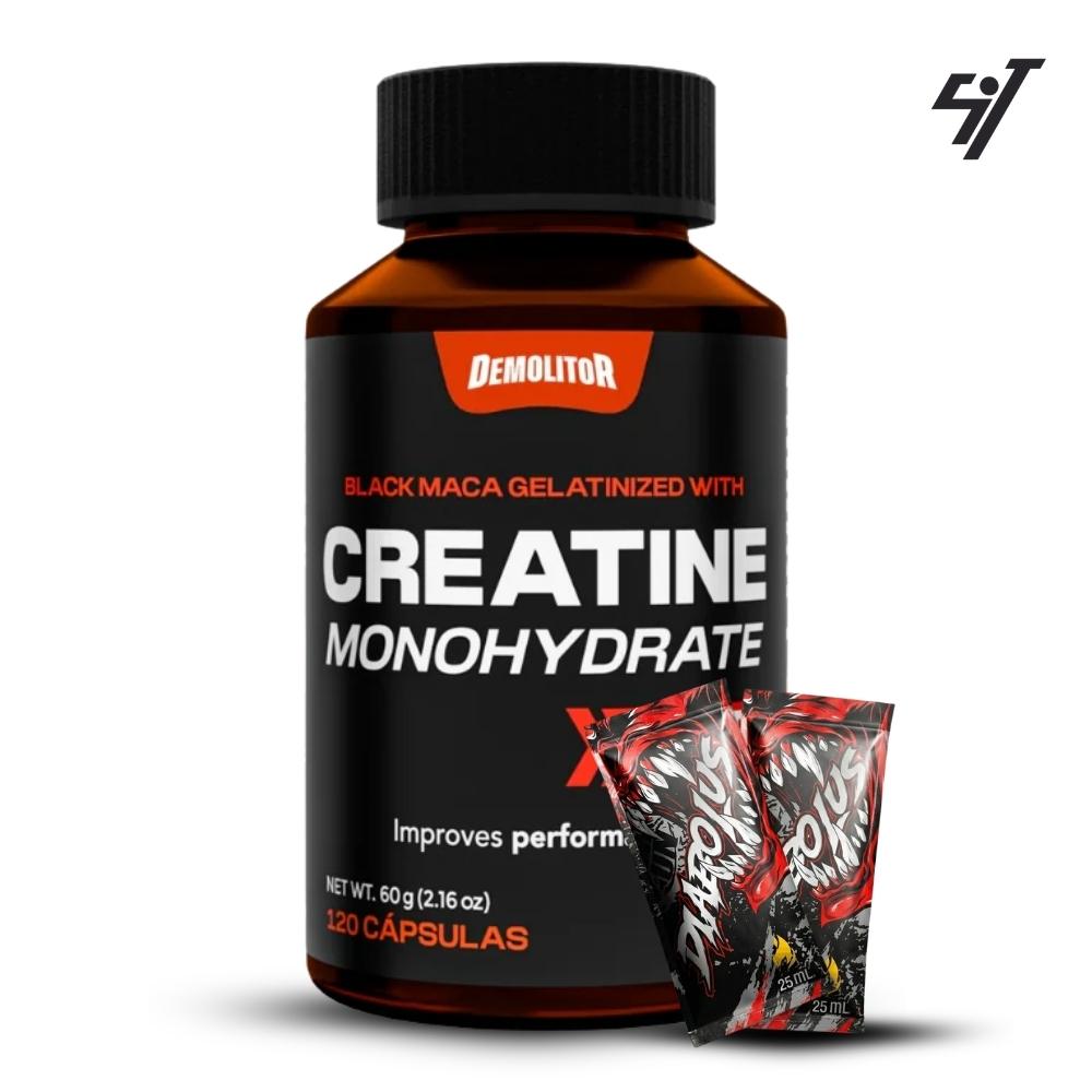 CREATINA MONOHIDRATADA DEMOLITOR SPORT 120 CAPS - 1