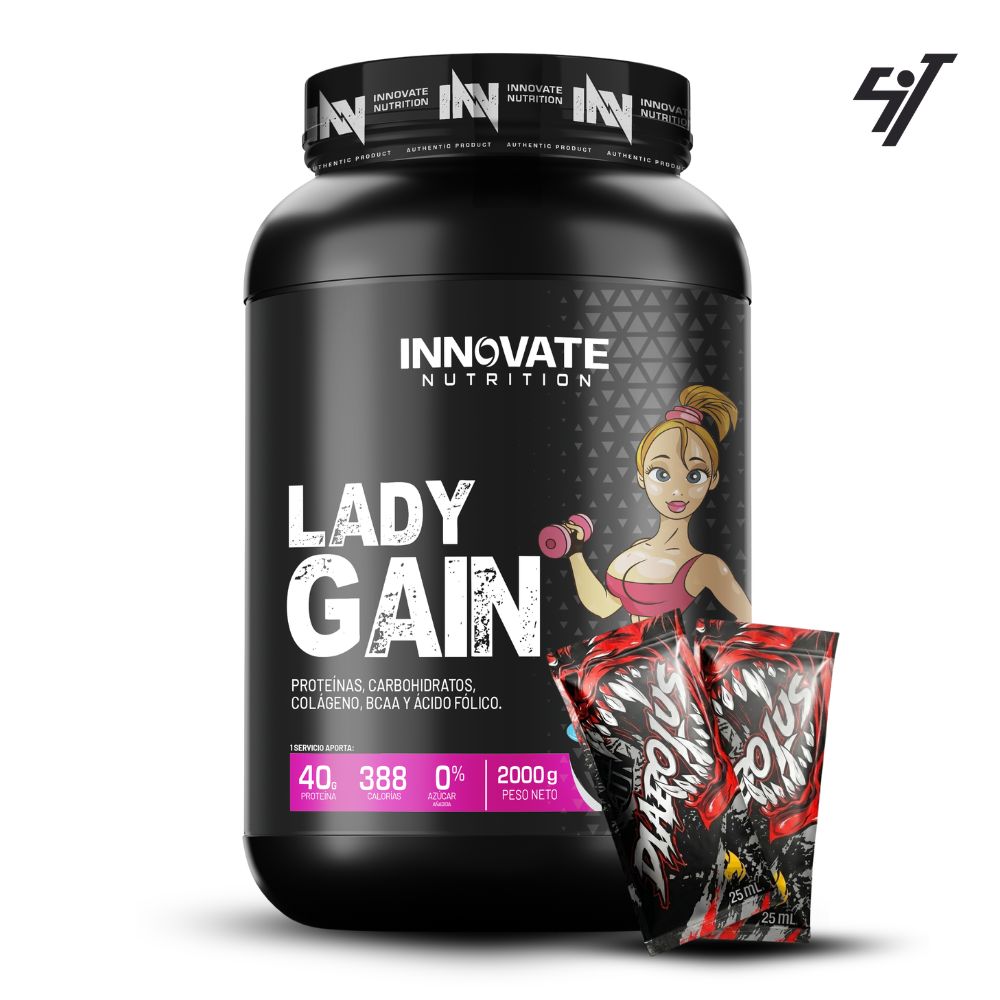 MASS GAINER LADY GAIN 2KG COOKIES - 1