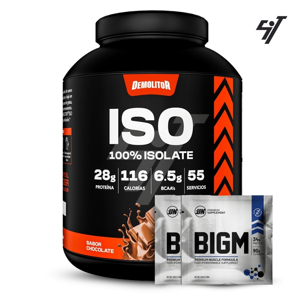 PROTEÍNA ISO 100% WHEY DEMOLITOR 4LB CHOCOLATE - 1