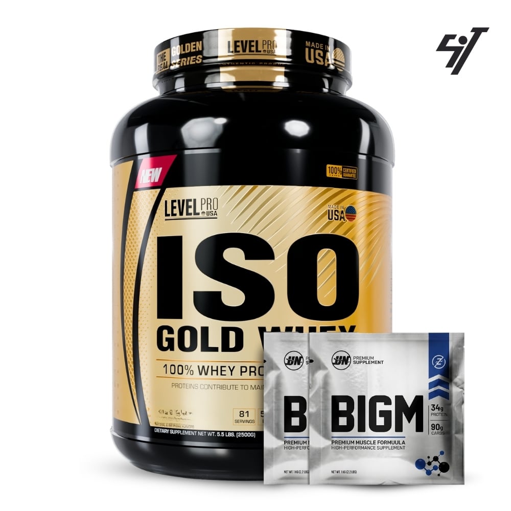 ISO GOLD WHEY 5.5LBS CHOCOLATE MILKSHAKE - 1