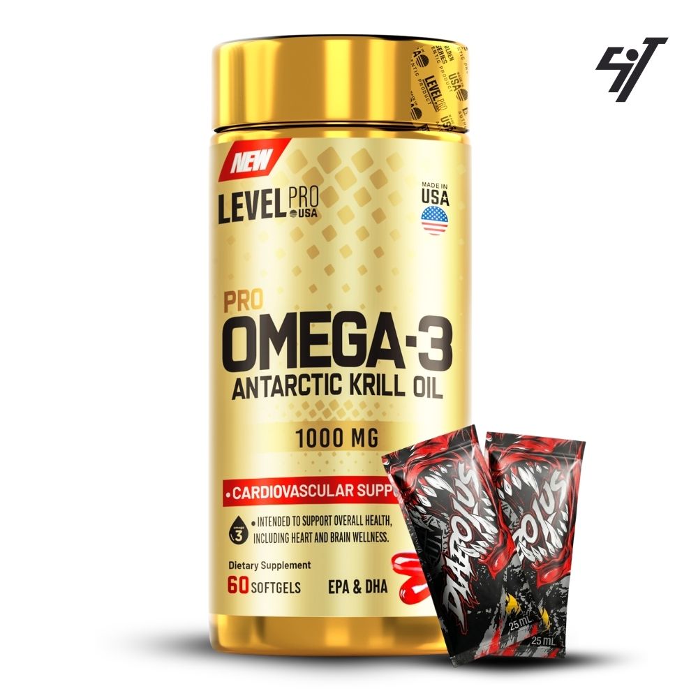 FISH OIL OMEGA 3 60 CÁPSULAS LEVEL PRO - 1