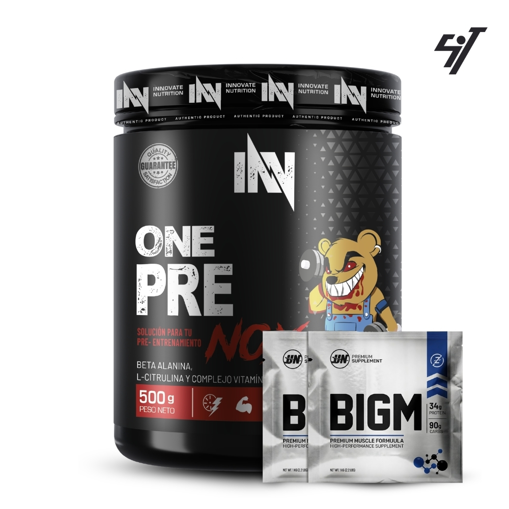 PRE - ENTRENO INN ONE PRE NOX 500GR FRUIT PUNCH - 1