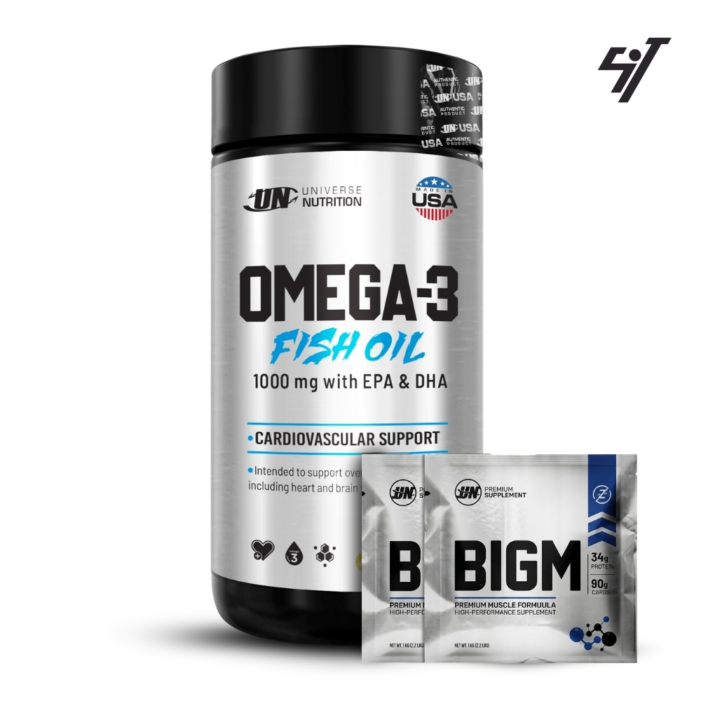 OMEGA 3 FISH OIL UNIVERSE NUTRITION 60 SOFTGELS - 1