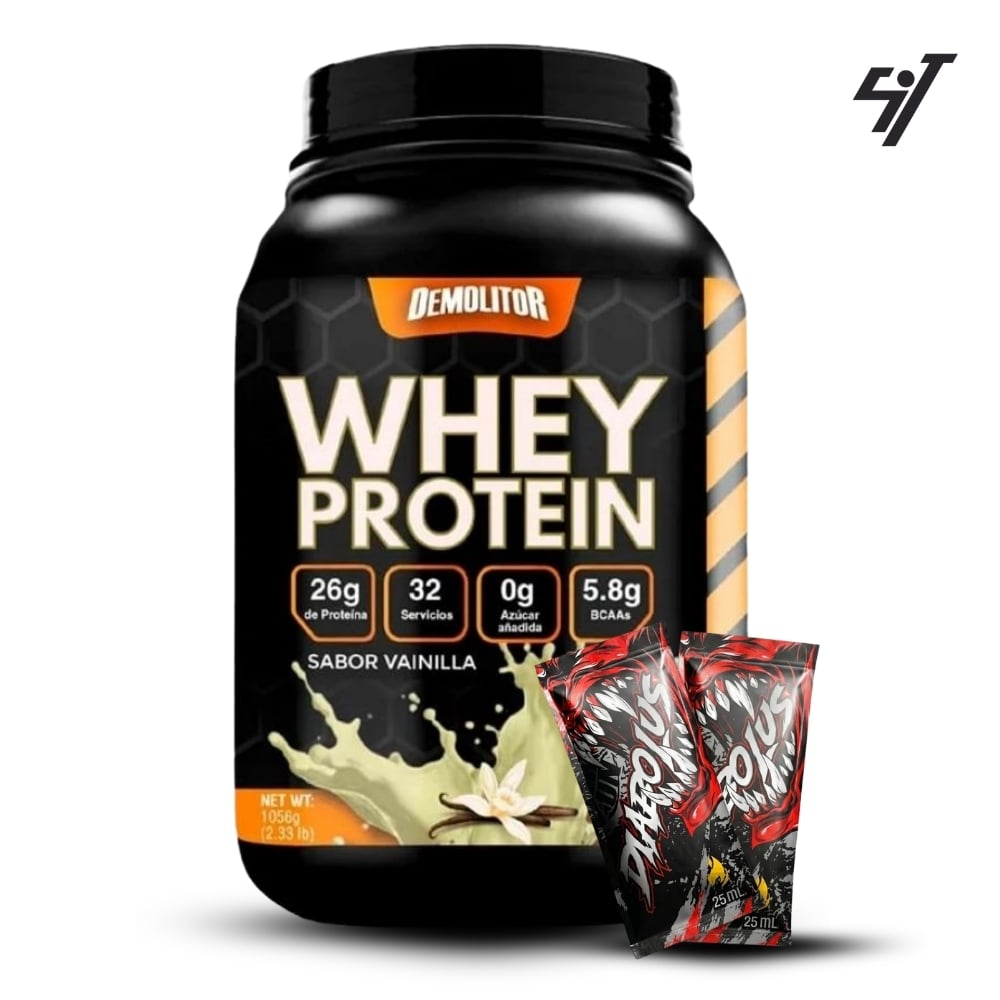 PROTEÍNA DEMOLITOR WHEY PROTEIN 2.3LB VAINILLA - 1