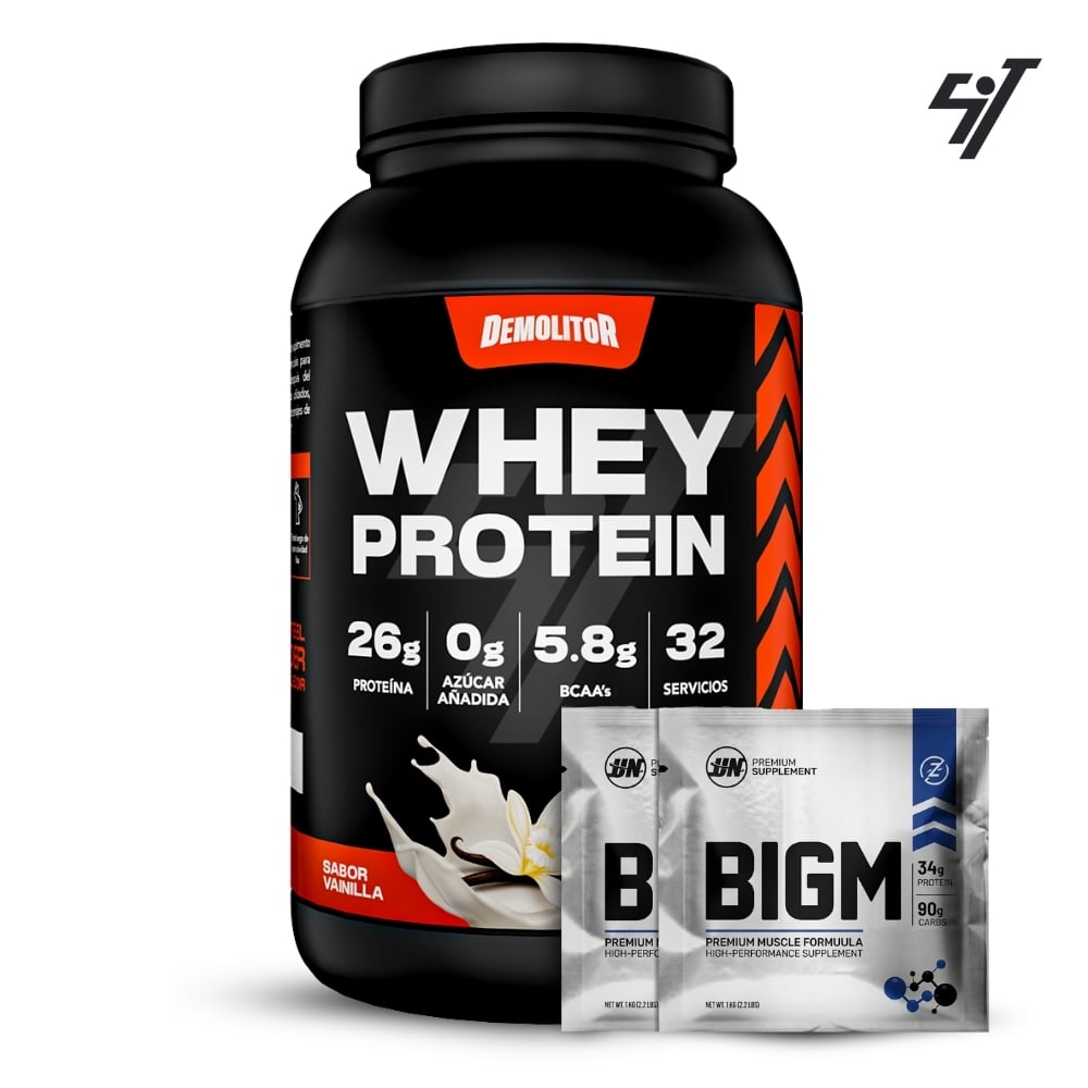 PROTEÍNA DEMOLITOR WHEY PROTEIN 2.3LB VAINILLA - 1