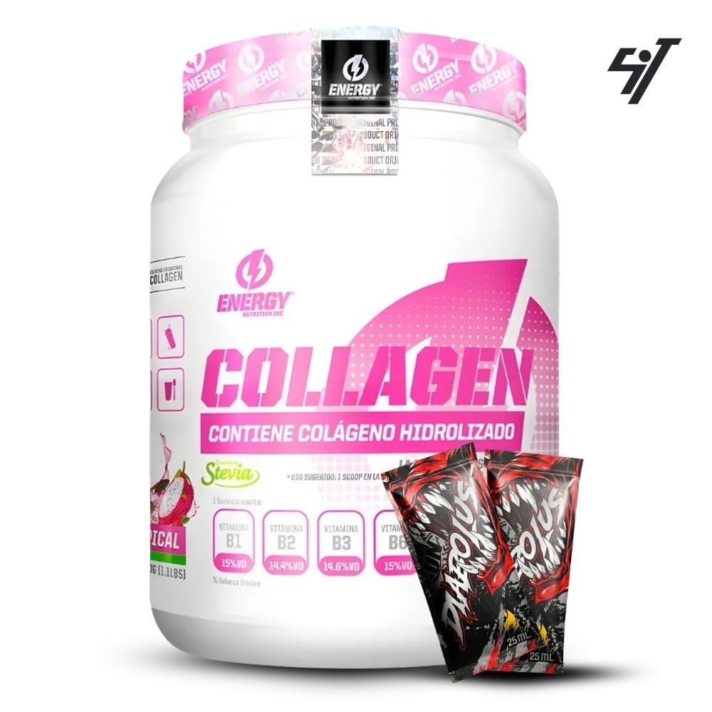 COLÁGENO HIDROLIZADO ENERGY NUTRITION 500GR TROPICAL - 1