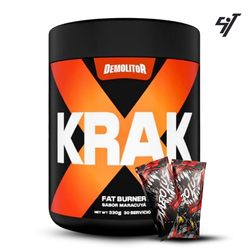QUEMADOR DE GRASA KRAK DEMOLITOR 330GR MARACUYA - 1