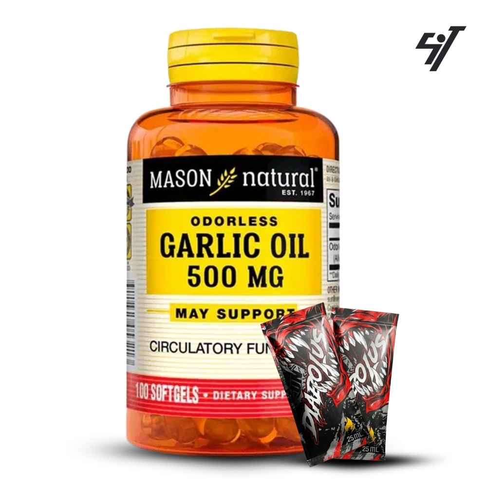 VITAMINA MASON GARLIC OIL 500 MG (100 SOFTG) - 1