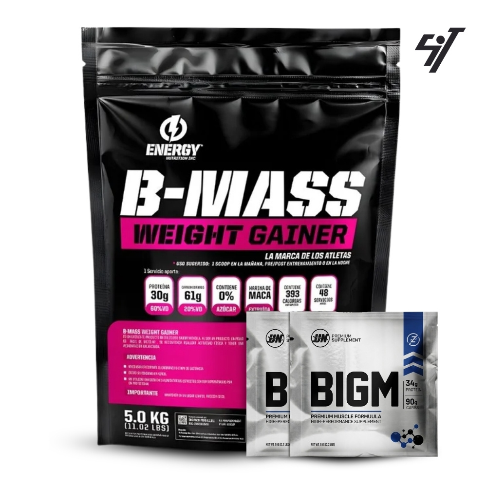 GANADOR DE PESO ENERGY NUTRITION B-MASS 5KG VAINILLA - 1