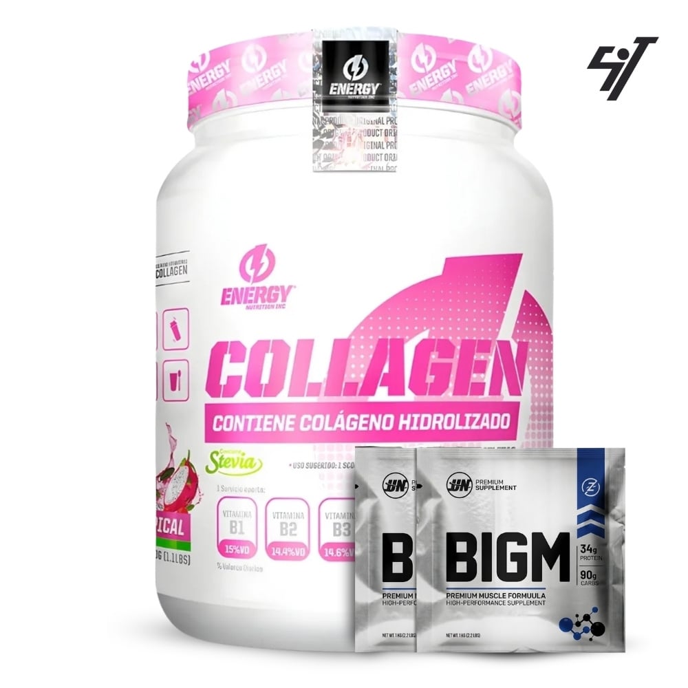 COLÁGENO HIDROLIZADO ENERGY NUTRITION 500GR TROPICAL - 1
