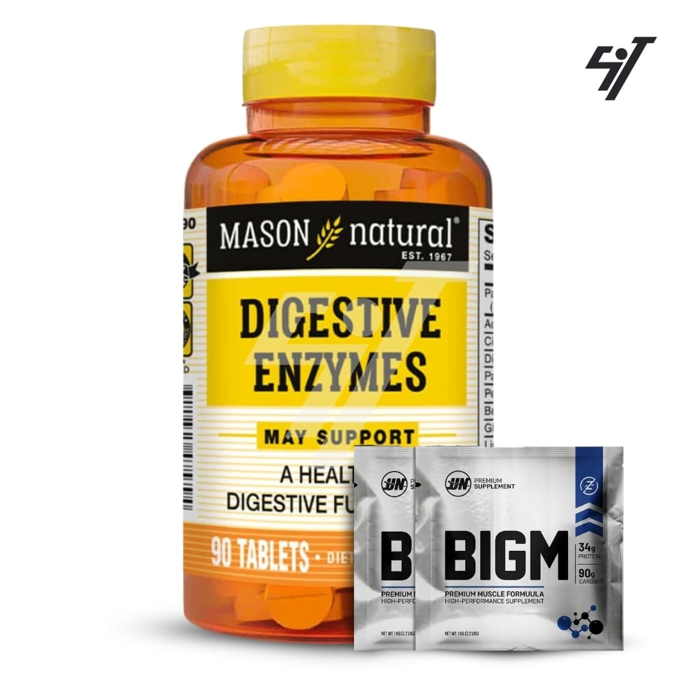 ENZIMAS DIGESTIVAS MASON 90 TABLETAS - 1