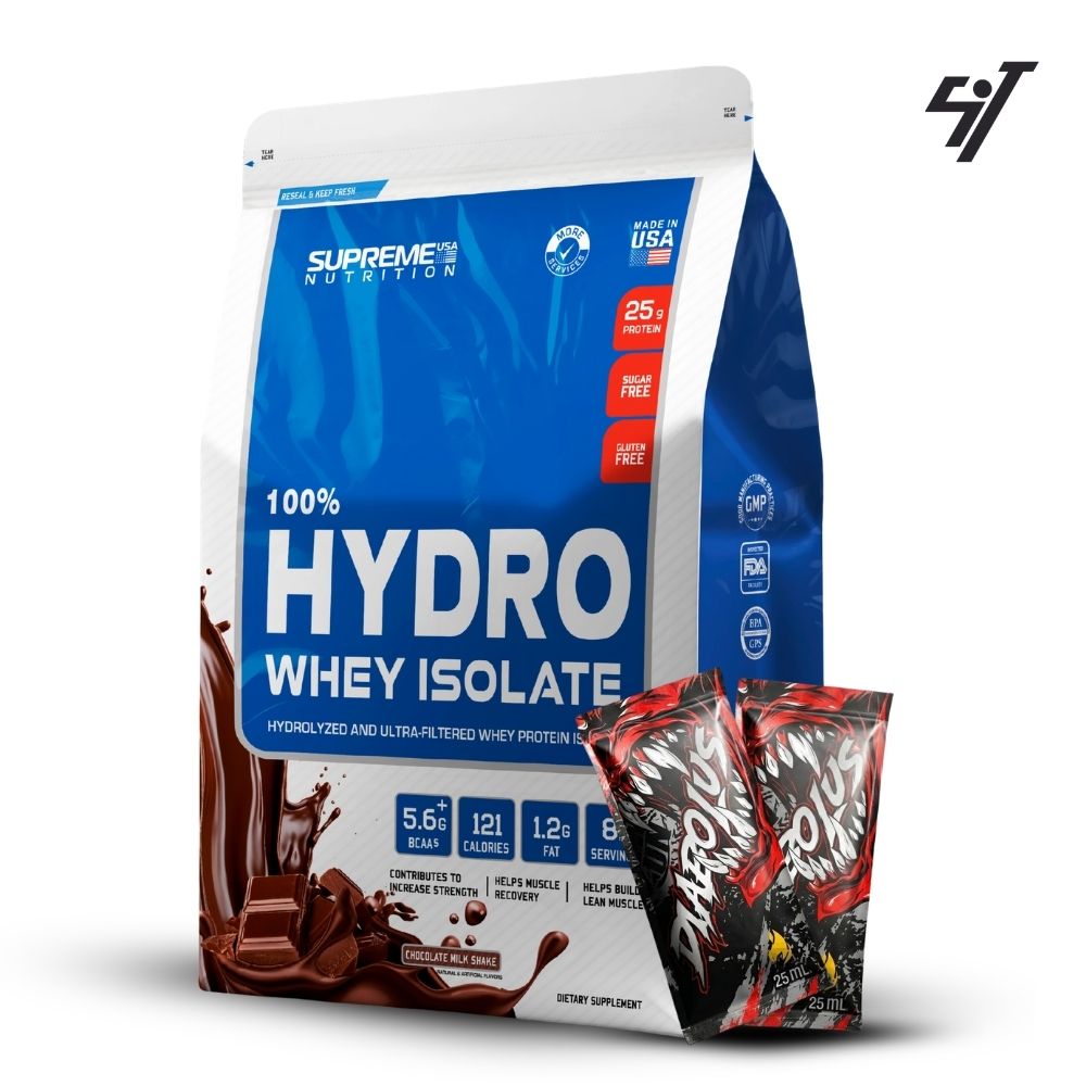100% HYDRO WHEY ISOLATE CHOCOLATE 2.4 LB - 1