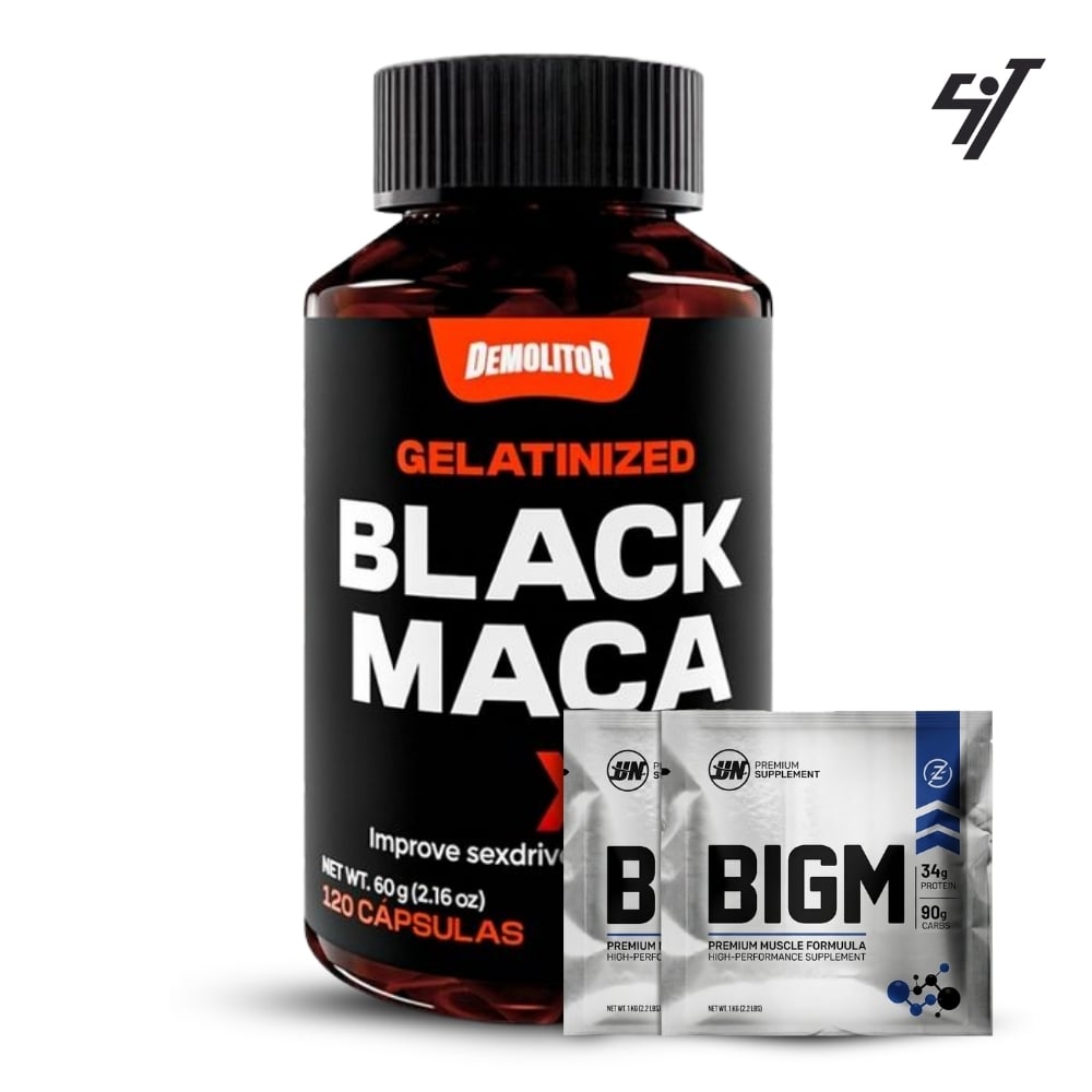 MACA NEGRA DEMOLITOR BLACK MACA GELATINIZED SPORT 120 CAPS - 1