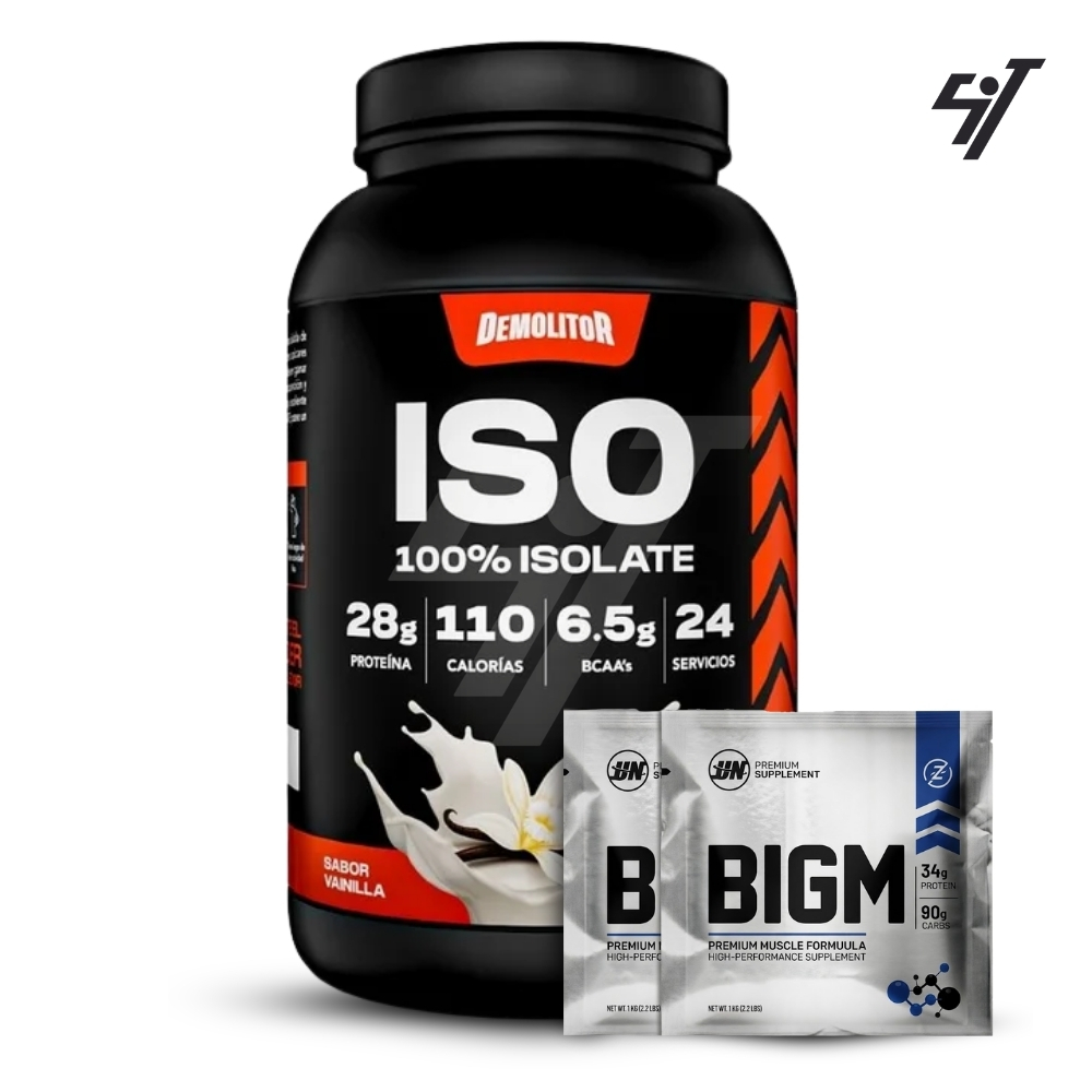 PROTEÍNA ISO 100% WHEY DEMOLITOR 1.76LB VAINILLA - 1