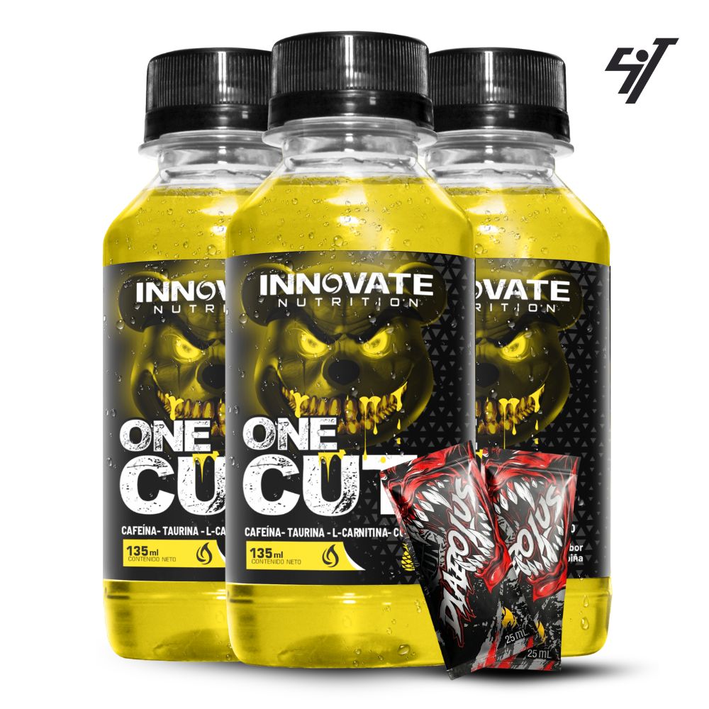QUEMADOR DE GRASA INN ONE CUT PACK 15 BOTELLAS PIÑA - 1