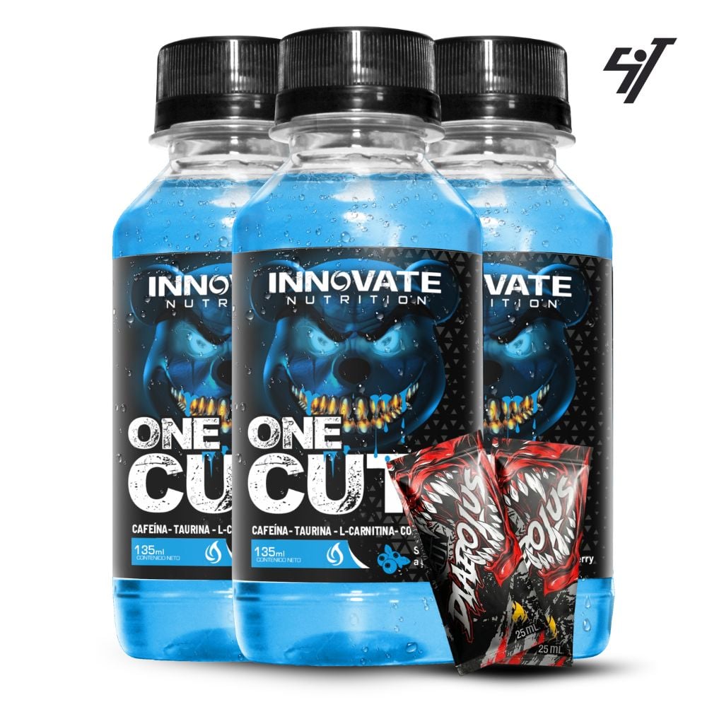 QUEMADOR DE GRASA INN ONE CUT PACK 15 BOTELLAS BLUEBERRY - 1