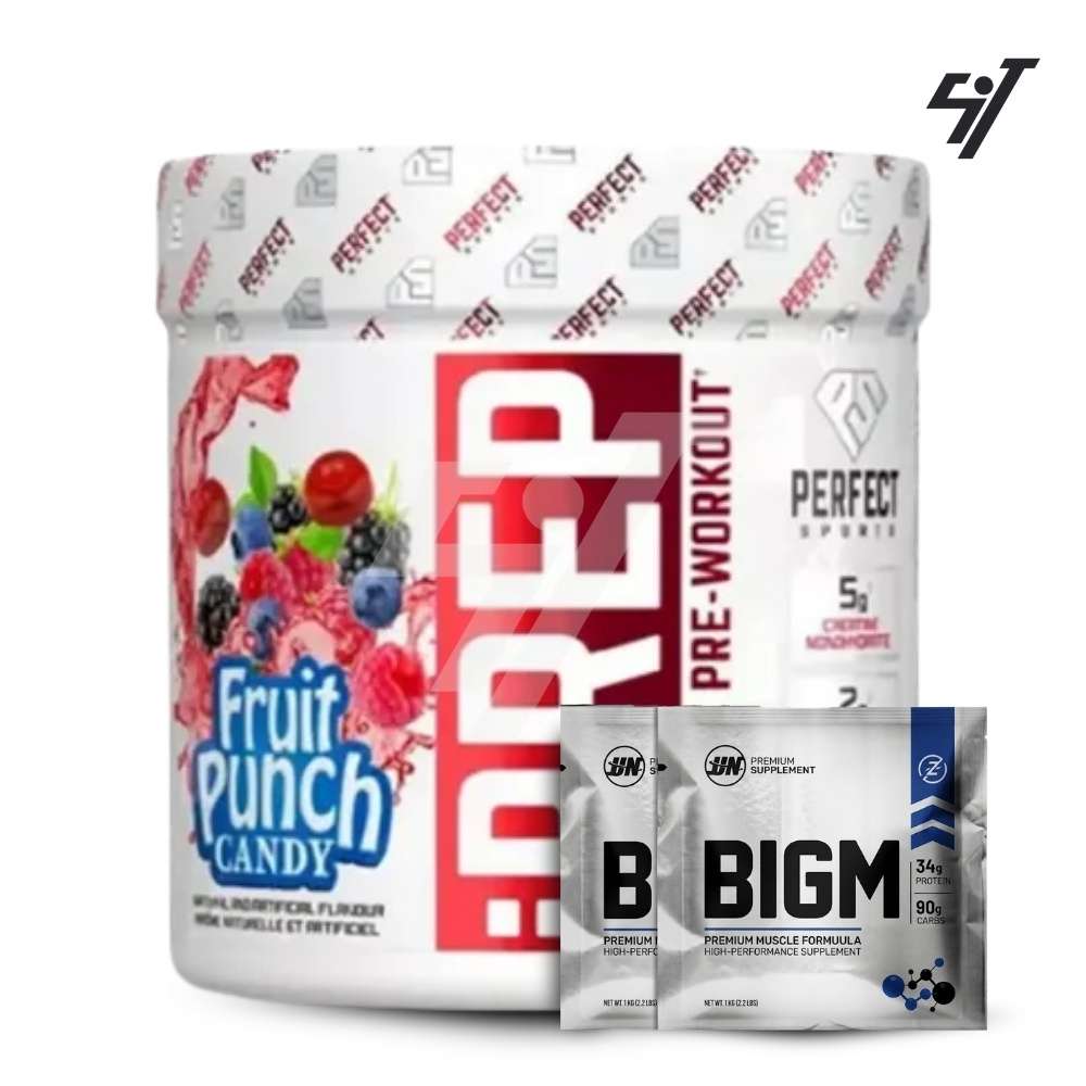 PRE ENTRENO IPREP 300GR FRUIT PUNCH 30 SERV + STRAPS - 1