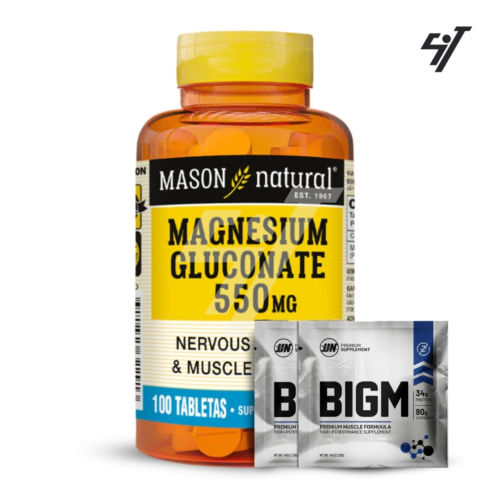 VITAMINA MASON MAGNESIUM GLUCONATE 550 MG (100 TAB) - 1