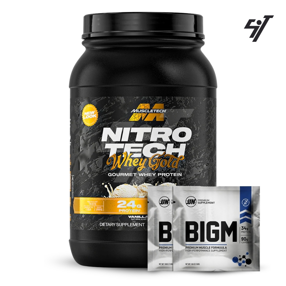 NITROTECH 100% WHEY GOLD 2LB VAINILLA - 1
