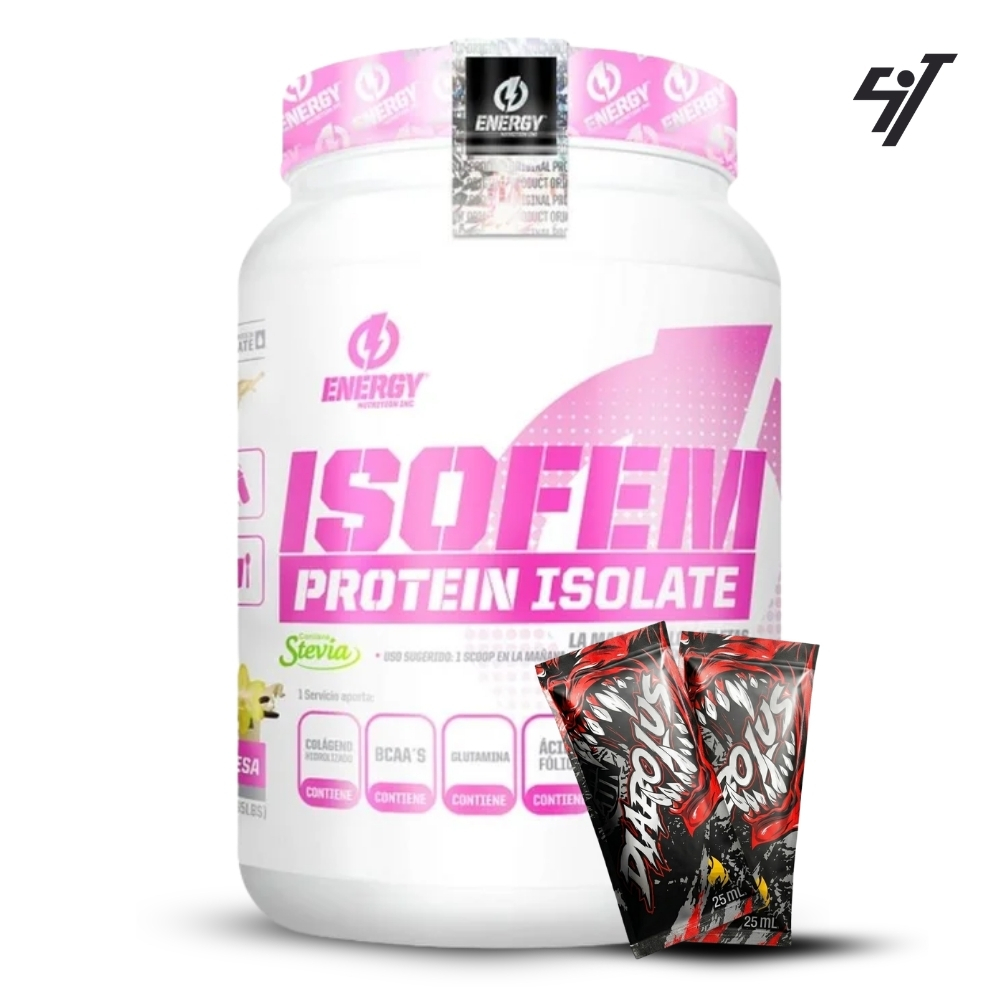 PROTEÍNA ENERGY NUTRITION ISOFEM 1KG VAINILLA - 1