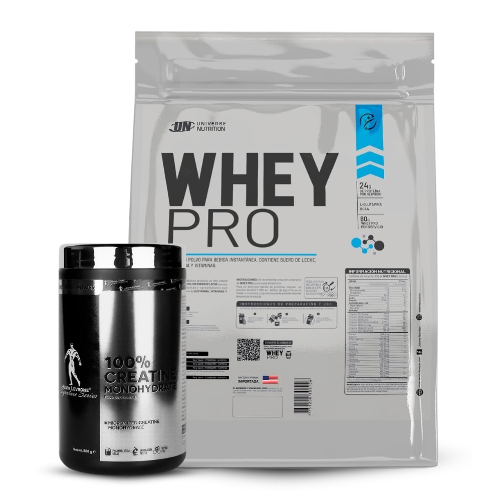 WHEY PRO 3KG COOKIES AND CREAM + CREATINA KEVIN LEVRONE 500GR - 1