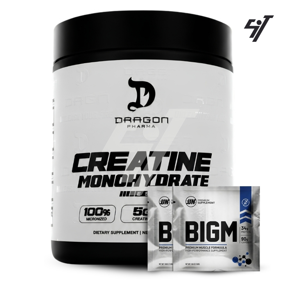 CREATINA MONOHIDRATADA DRAGON PHARMA 300GR SHAKER - 1