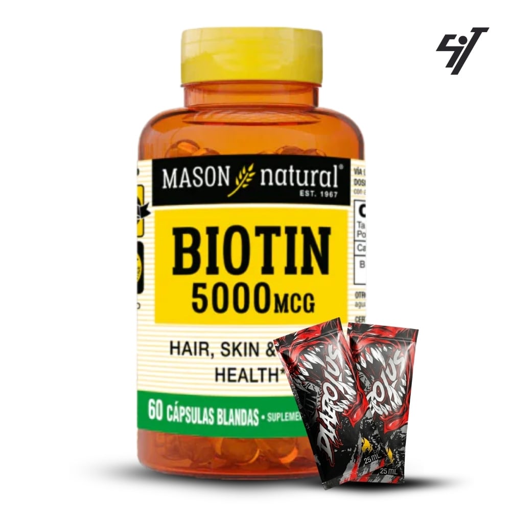 VITAMINA MASON BIOTIN 5000 MCG (60 SOFTG) - 1