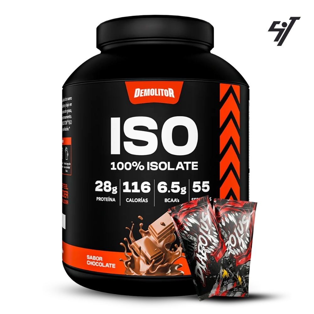 PROTEÍNA ISO 100% WHEY DEMOLITOR 4LB CHOCOLATE - 1