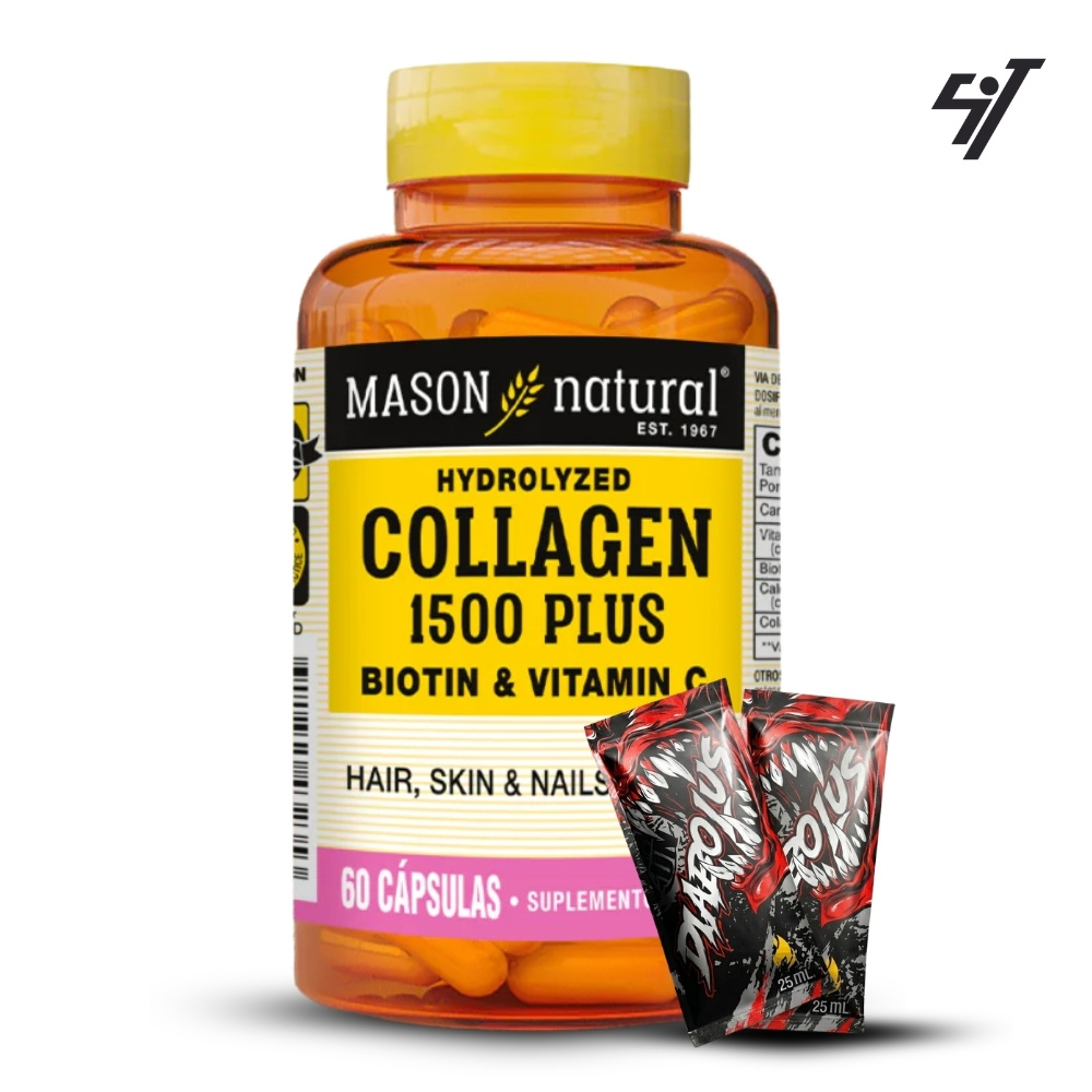 VITAMINA MASON COLLAGEN 1500 PLUS BIOTIN Y VITAMIN C(60 CAP) - 1