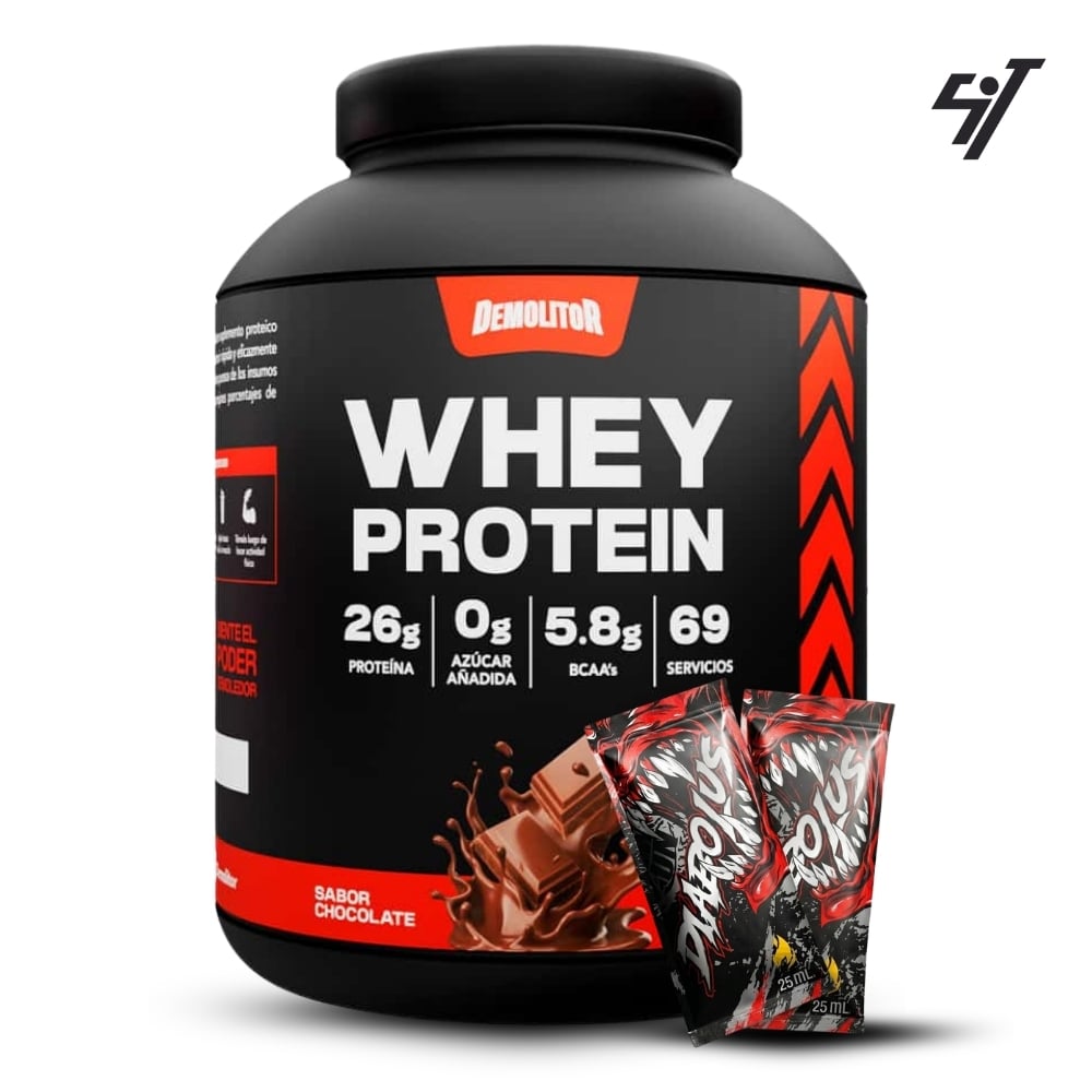 PROTEÍNA DEMOLITOR WHEY PROTEIN 5LB CHOCOLATE - 1